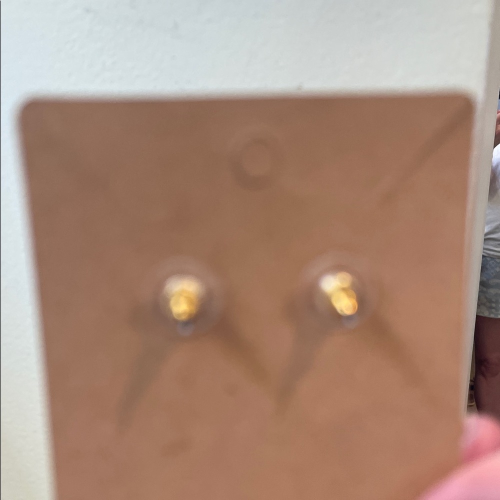 Black and Gold Tone Earrings - Picture 6 of 6